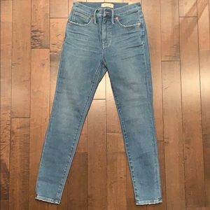 Madewell 9” Mid-Rise skinny jeans